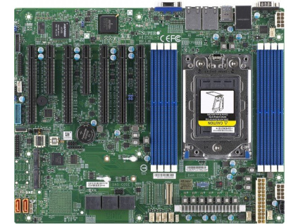 SUPERMICRO MB 1xSP3 (Epyc 7002 SoC), 8x DDR4, 16x SATA3 nebo 8x SATA+2x NVMe, 2x M.2, PCIe 4.0 (5 x16, 2 x8), 2x1Gb,IPMI, MBD-H12SSL-I-B