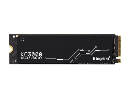 Kingston SSD 2048GB KC3000 PCIe 4.0 NVMe M.2 TLC (čtení/zápis: 7000/7000MB/s; 1M/1M IOPS), SKC3000D/2048G