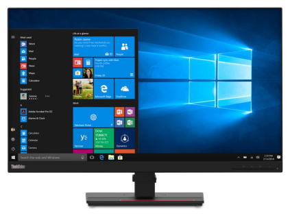 Lenovo T27q-20/ 27" IPS/ 2560x1440/ 16:9/ 350cd/m2/ 4ms/ HDMI/ DP/ USB hub/ VESA/ PIVOT/ Černý, 61EDGAT2EU