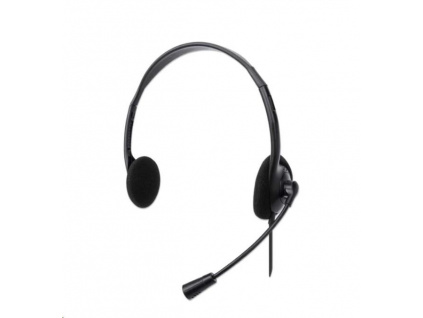 MANHATTAN Sluchátka s mikrofonem Stereo USB Headset, bulk, 179850