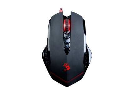 A4tech BLOODY V8 herní myš, až 3200DPI, V-Track technologie, 160KB paměť, USB, CORE 2, kovové podložky, V8M