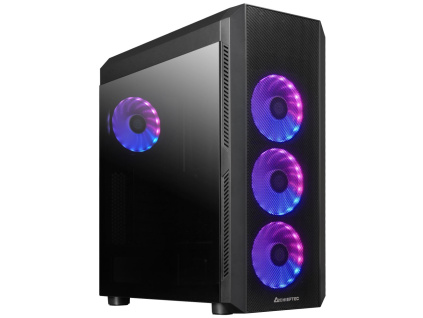 CHIEFTEC MidT Scorpion 4 GL-04B-OP / ATX / 2x USB3.0 / 1x USB2.0 / 4x120mm fan / ARGB/ průhledná bočnice / černá, GL-04B-OP