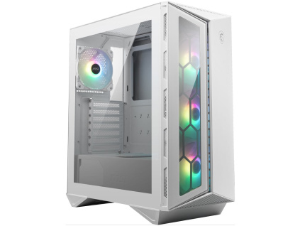 MSI skříň MPG GUNGNIR 110R WHITE/ bez zdroje/ levé temperované sklo/ 4x 120 mm ARGB fan/ 1x USB-C/ 2x USB 3.0/ bílá, 306-7G10W21-W57
