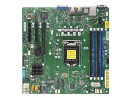 SUPERMICRO MB 1xLGA1151 (Xeon E3-21xx,i3), C242, 4xDDR4, 6xSATA3, M.2, 3xPCIe3.0 (x8, 2 x4), VGA, 2x LAN, IPMI, MBD-X11SCL-F-O