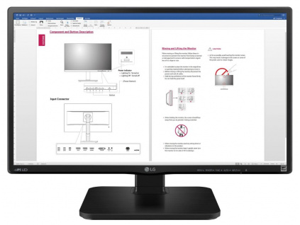 LG monitor 24BK450H-B 24" IPS FHD 1920x1080/ 16:9/ 250cdm/ 5ms/ VGA/ HDMI/ VESA, 24BK450H-B.AEU