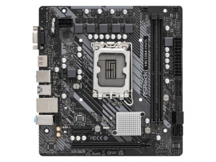 ASROCK H610M-HVS (intel 1700, 2xDDR4 3200MHz, 4xSATA3, HDMI+DPort +VGA, 1xGLAN, mATX), H610M-HVS