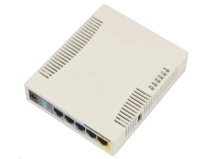 MikroTik RouterBOARD RB951Ui-2HnD, 600MHz CPU, 128MB RAM, 5x LAN, integr. 2.4GHz Wi-Fi, vč. L4 licence, RB951Ui-2HnD