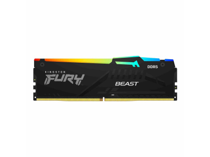 DIMM DDR5 16GB 6000MT/s CL40 KINGSTON FURY Beast Black RGB, KF560C40BBA-16