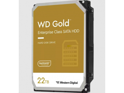 WD GOLD WD221KRYZ 22TB SATA/ 6Gb/s 512MB cache 7200 ot., CMR, Enterprise, WD221KRYZ