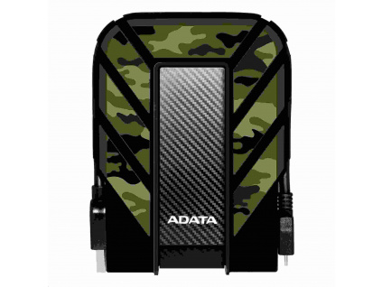 ADATA Externí HDD 2TB 2,5" USB 3.1 DashDrive Durable HD710M Pro, kamufláž (gumový, nárazu/vodě/prachu odolný), AHD710MP-2TU31-CCF