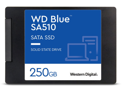 WD SSD BLUE SA510 250GB / WDS250G3B0A / SATA III / Interní 2,5" / 7mm, WDS250G3B0A