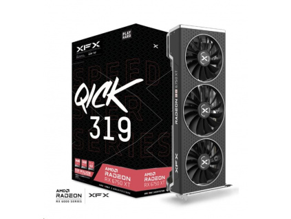 XFX AMD Radeon™ RX 6750 XT CORE SPEEDSTER QICK 319 12GB GDDR6 HDMI 3xDP, AMD RDNA™ 2, RX-675XYJFDP