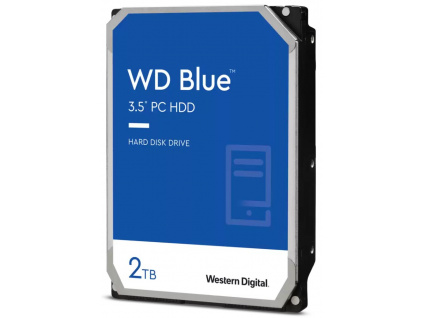WD BLUE 2TB / WD20EZAZ / SATA 6Gb/s / Interní 3,5"/ 5400rpm / 256MB, WD20EZAZ