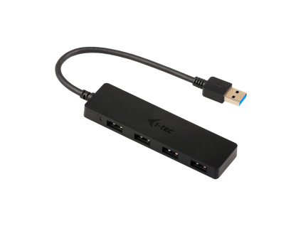 i-tec USB 3.0 SLIM HUB 4 Port passive - Black, U3HUB404