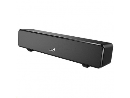 GENIUS repro USB SoundBar 100/ drátový/ 6W/ USB/ 3,5" jack/ černý, 31730024400