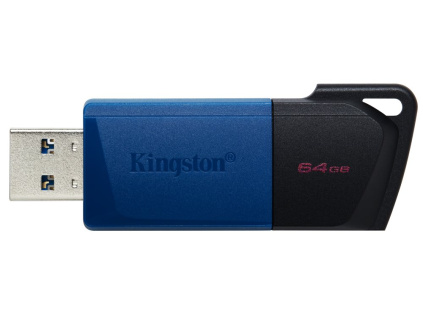 KINGSTON DataTraveler EXODIA 64GB / USB 3.2 Gen1 / černá + modrá, DTXM/64GB