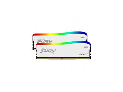 Kingston FURY Beast White/DDR4/16GB/3200MHz/CL16/2x8GB/RGB/White, KF432C16BWAK2/16