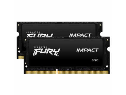 Kingston FURY Impact/SO-DIMM DDR3L/16GB/1866MHz/CL11/2x8GB/Black, KF318LS11IBK2/16