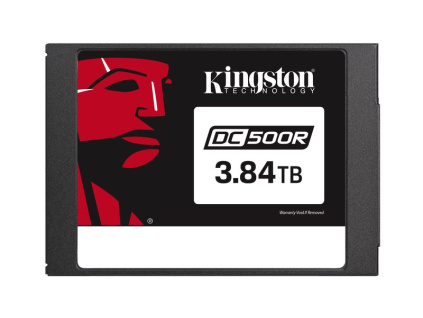 Kingston SSD DC500R 3840GB SATA III 2.5" 3D TLC (čtení/zápis: 555/520MBs; 98/28k IOPS; 0.5 DWPD) - Read-centric, SEDC500R/3840G