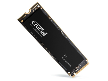 Crucial SSD 500GB P3 3D NAND PCIe 3.0 NVMe M.2 (č/z: 3500/1900MB/s), CT500P3SSD8
