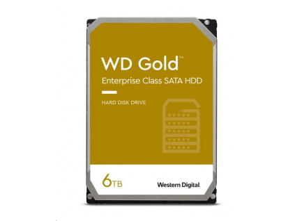 WD GOLD WD6003FRYZ 6TB SATA/ 6Gb/s 256MB cache 7200 ot., CMR, Enterprise, WD6003FRYZ