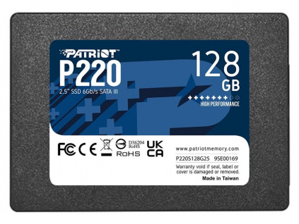 PATRIOT P220 128GB SSD / Interní / 2,5" / SATA 6Gb/s /, P220S128G25