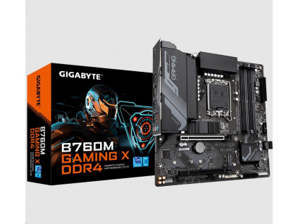 GIGABYTE MB Sc LGA1700 B760M GAMING X DDR4, Intel B760, 4xDDR4, 1xDP, 1xHDMI, mATX, B760M GAMING X DDR4