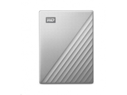 WD My Passport ULTRA 2TB Ext. 2.5" USB3.0 Silver USB-C, WDBC3C0020BSL-WESN