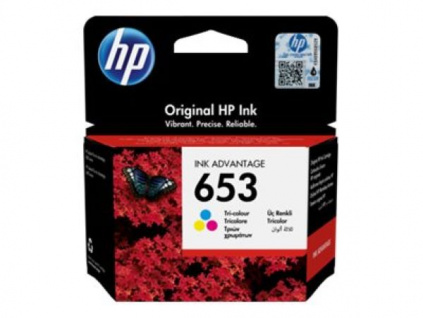 HP 653 Tri-color Original Ink Advantage Cartridge, 3YM74AE#BHK