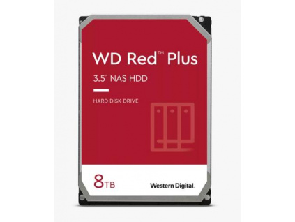 WDC WD80EFZZ hdd RED PLUS 8TB SATA3-6Gbps 5400rpm 128MB RAID (24x7 pro NAS) CMR, WD80EFZZ