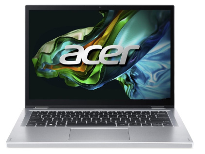 ACER NTB Aspire 3 Spin 14 (A3SP14-31PT-31BY)-i3-N305,14" Touch,8GB,512GBSSD,UHDGraphics,W11H,Stříbrná, NX.KENEC.001