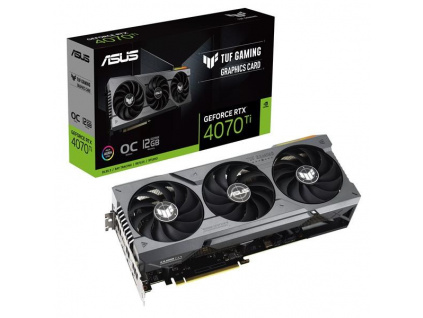 ASUS VGA NVIDIA GeForce TUF Gaming RTX 4070 Ti 12GB GDDR6X OC Edition, RTX 4070 Ti, 12GB GDDR6X, 3xDP, 2xHDMI, 90YV0IJ0-M0NA00