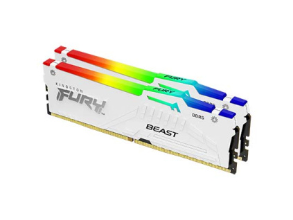 Kingston FURY Beast EXPO/DDR5/32GB/5600MHz/CL36/2x16GB/RGB/White, KF556C36BWEAK2-32
