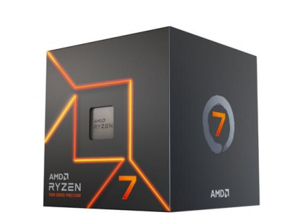 AMD cpu Ryzen 7 7700 AM5 Box (s chladičem, 3.8GHz / 5.3GHz, 8+32MB cache, 65W, 8x jádro, 16x vlákno, grafika), Zen4 Raphael, 100-100000592BOX