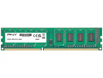 PNY 8GB DDR3 1600MHz / DIMM / CL11 / 1,5V, DIM8GBN12800/3-SB