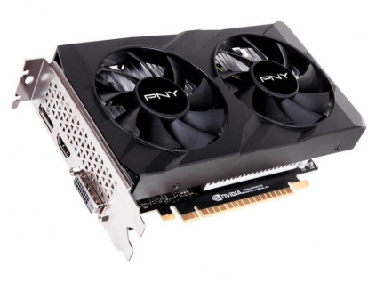PNY GeForce GTX 1650 Dual Fan / PCI-E / 4GB GDDR6 / DVI-D / HDMI / DP, VCG16504D6DFXPB1