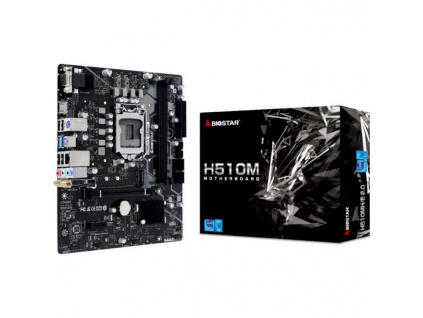 BIOSTAR MB H510 Socket 1200 2 x DDR4 DIMM 4 x SATA III 1 x M.2 1 x HDMI Port 1 x VGA Port Micro ATX, ZSH510MHP20