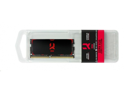 SODIMM DDR4 4GB 2400MHz CL15 SR GOODRAM IRDM, black, IR-2400S464L15S/4G