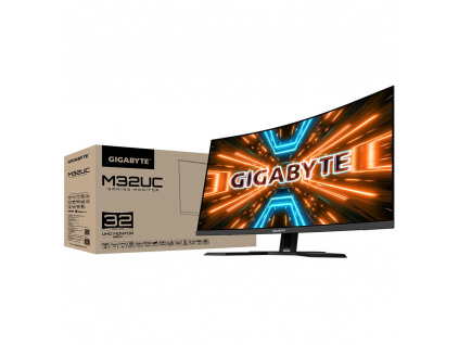 GIGABYTE LCD - 31,5" Gaming monitor M32UC UHD, 3840x2160, 144Hz, 3000:1, 350cd/m2, 1ms, 2xHDMI 2.1, 1xDP, 1xUSB-C, SS VA, M32UC