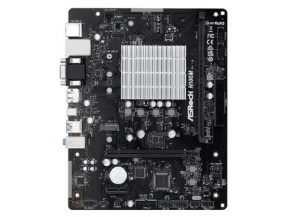 ASROCK MB N100M s integrovaným intel CPU quad-core N100 (1x DDR4, VGA +HDMI+DPort, PCI-E, 2xSATA3, M.2 , 7.1, GLAN, miniITX), N100M