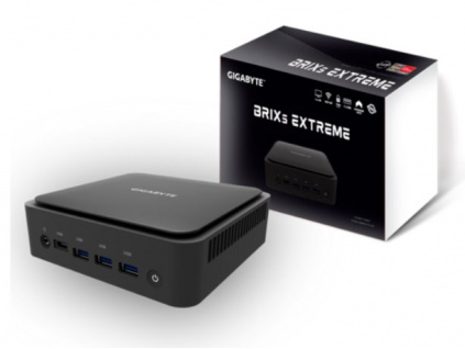 Gigabyte BRIX miniPC Ryzen R5-5500U (6C/12T) 2x SODIMM DDR4, M.2, WiFi6E+ BT5.2, 2.5Gb LAN,2xHDMI,mDP, USB-C, 6xUSB, GB-BER5-5500