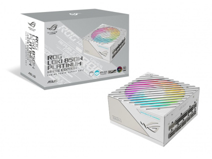 ASUS zdroj ROG Loki SFX-L 850W White Edition, 80+ Platinum, ARGB, 90YE00N2-B0NA00