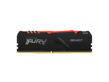 Kingston FURY Beast/DDR4/16GB/3200MHz/CL16/1x16GB/RGB/Black, KF432C16BBA/16