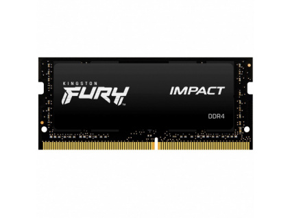 Kingston FURY Impact/SO-DIMM DDR4/16GB/3200MHz/CL20/1x16GB/Black, KF432S20IB/16