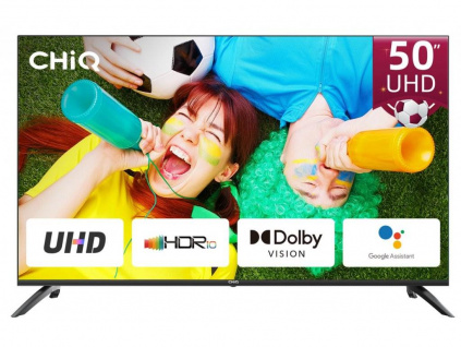 CHiQ U50G7LX TV 50", UHD, smart, Android, Dolby Vision, Frameless, U50G7LX