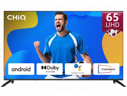 CHiQ U65G7LX TV 65", UHD, smart, Android, Dolby Vision, Frameless, U65G7LX