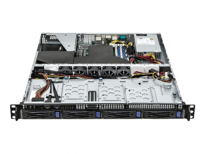 ASRock Rack 1U server AM5, B650, 4x DDR5 ECC, 4x SATA 3,5HS, M.2, PCIe4 x16, 2x 10Gb + 2x 1Gb LAN, 400W, IPMI, 1U4LW-B650/2L2T
