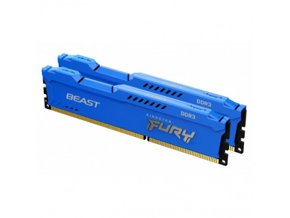 Kingston FURY Beast/DDR3/16GB/1600MHz/CL10/2x8GB/Blue, KF316C10BK2/16