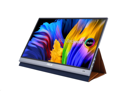 ASUS LCD 15.6" lesklý MQ16AH portable ZENSCREEN OLED 1920x1080 1ms 60Hz 360cd miniHDMI 2xUSB-C Auto-Rotate, 90LM07SV-B01170