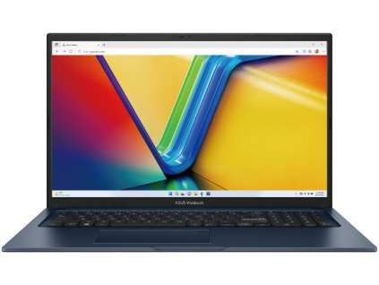 ASUS Vivobook/ i3-1315U/ 8GB DDR4/ 256GB SSD/ Intel UHD/ 17,3" FHD,matný/ W11H/ modrý, X1704VA-AU156W